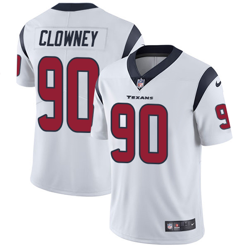 Nike Texans #90 Jadeveon Clowney White Men's Stitched NFL Vapor Untouchable Limited Jersey